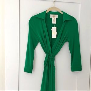 Julie Brown Milo Jersey Wrap Dress NWT